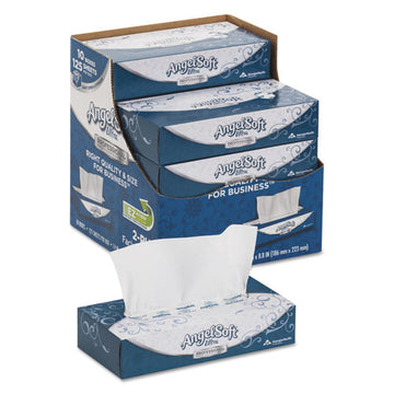 Angel Soft® Ps Ultra Facial Tissue, 2-ply, White, 125 Sheets-box, 10 Boxes-carton freeshipping - TVN Wholesale